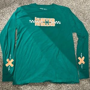 BoxLunch Hunter x Hunter Gon and Killua Unisex Green Longsleeve Tee Shirt